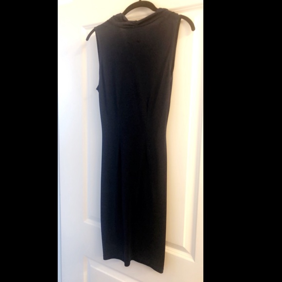 Sexy, Slinky, & Versatile Navy Silk Dress - Picture 4 of 4